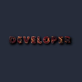 Developer Lava Letters T-Shirt