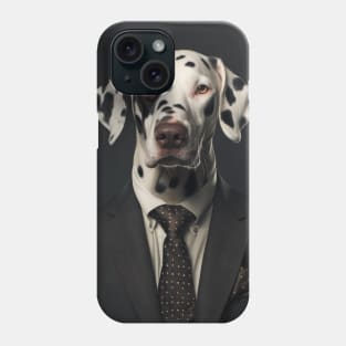 Dalmatian Dog in Suit Phone Case