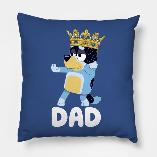 Dog king Pillow by Instocrew