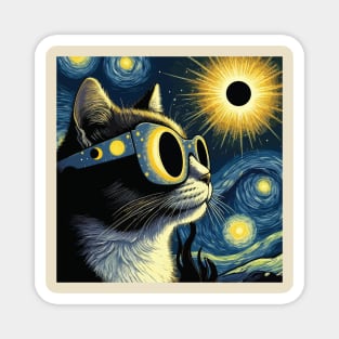 Total Eclipse 2024 Cat Magnet