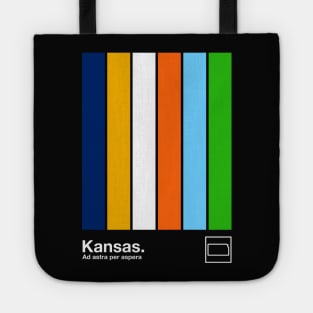 Kansas State Flag  // Original Minimalist Artwork Poster Design Tote