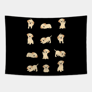 cute yellow labrador Tapestry