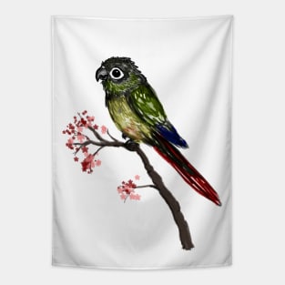 Cute green cheeked conure Tapestry