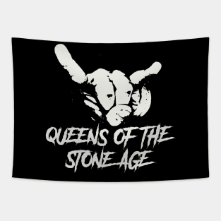 qotsa horn sign Tapestry