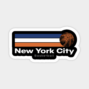 New York City Flag Basketball Retro Magnet