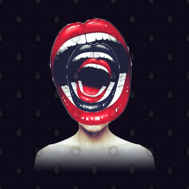 Scream head portrait by reesea