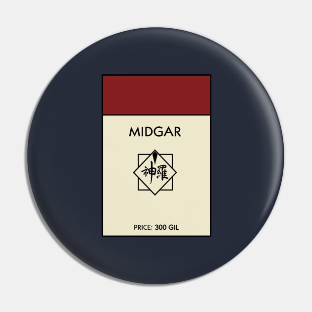 Midgar (Monopoly) Pin by WalnutSoap