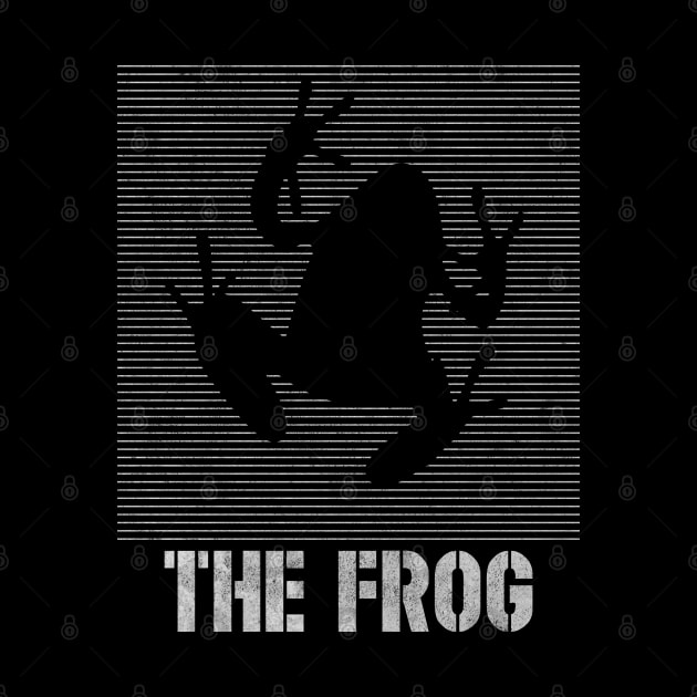 The Frog Cool silhouette Frog gift for men / women / kids by angel