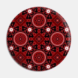 Ajrak Traditional Pattern Pin