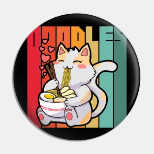 Ramen cat Pin