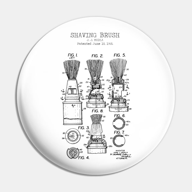 SHAVING BRUSH patent Pin by Dennson Creative