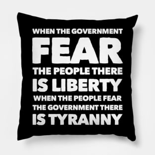 Fear the people Pillow