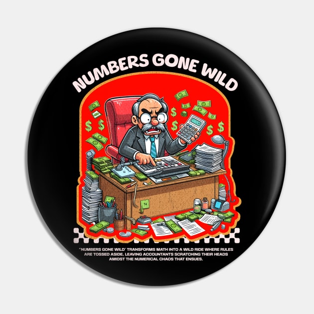 Funny Accountant Pin by Create Magnus