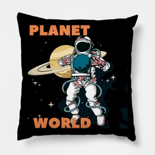 Planet World Pillow