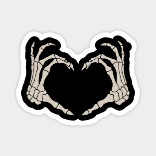 Skeleton Heart Magnet