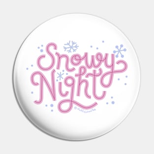 Snowy Night Pin