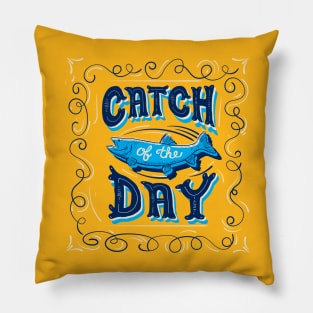 Catch of the Day illustration Pillow