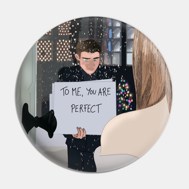 To me you are perfect - Christmas Illustration Pin by Le petit fennec