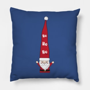 Santa Claus with HoHoHo Pillow