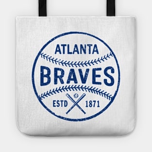 Atlanta Braves Ball by Buck Tee Tote