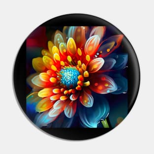 Floral Artwork Designs Pin