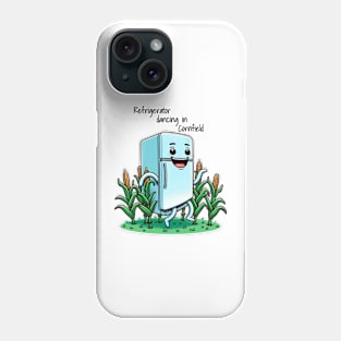 Refrigerator dancing in cornfield Phone Case