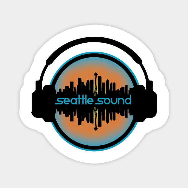 SEATTLE SOUND WAVE Magnet by Nufuzion