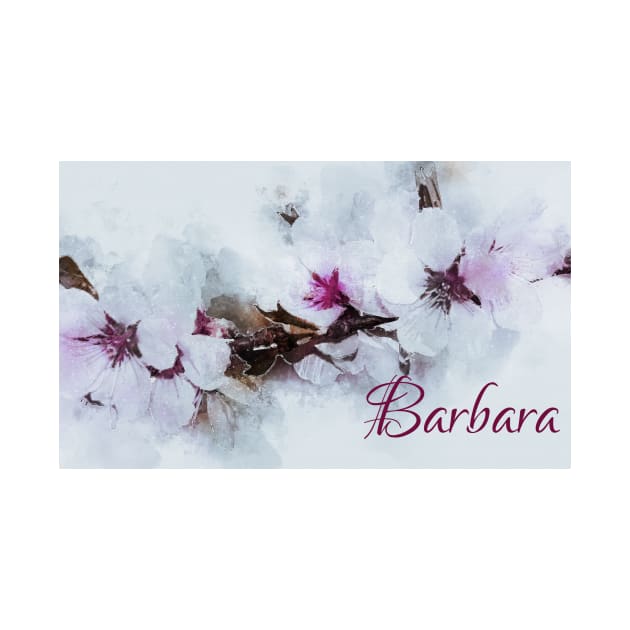 Cherry Blossom Designer Artwork Name Barbara by Qwerdenker