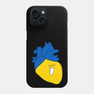 Ukrainian heart Phone Case