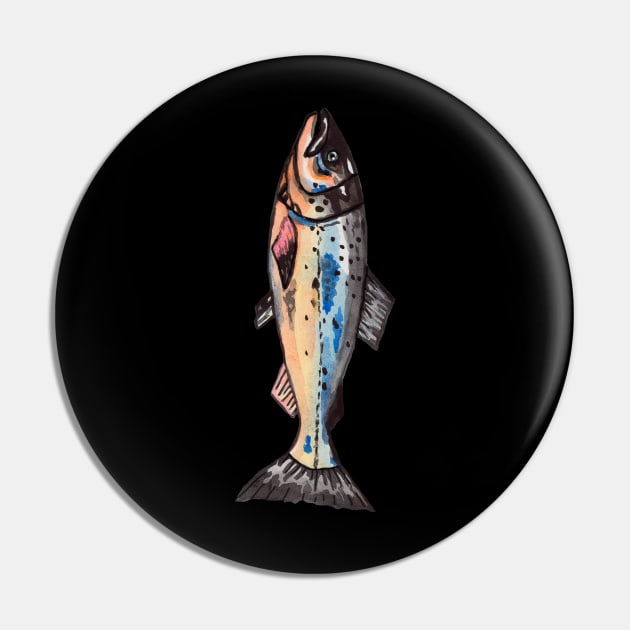 Wild salmon Pin by deadblackpony