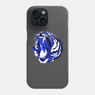 Blue Water Tiger Head Phone Case