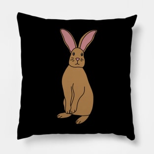 Brown Rabbit Pillow