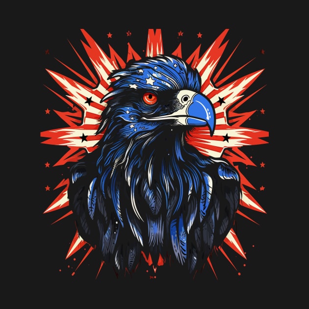 Patriotic Crow by JH Mart