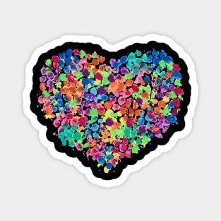Love by dots - watercolor art Magnet