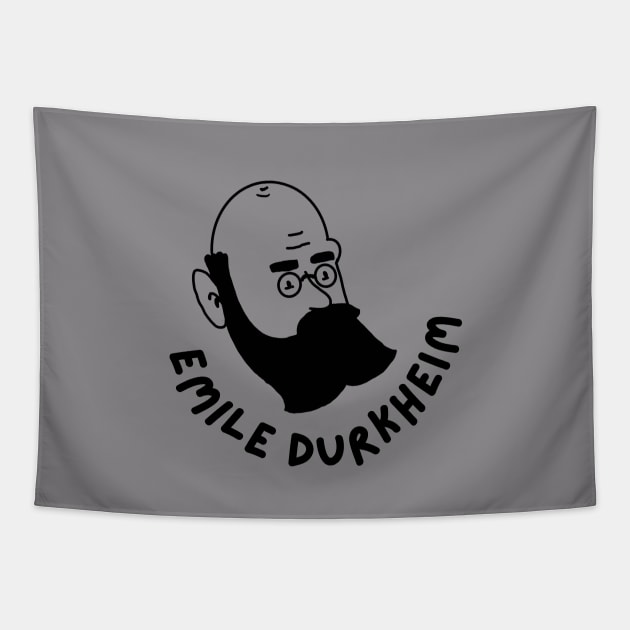 Emile Durkheim Tapestry by Cartoon