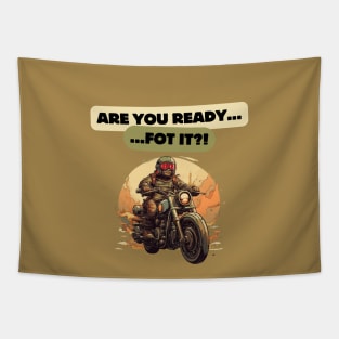 Are You Ready For It?! Motorcycle fans, USA Tapestry