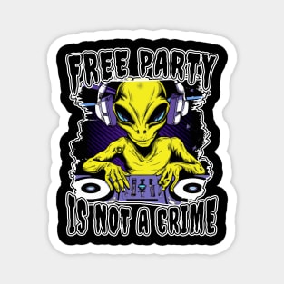 Free Tekno Is Not A Crime! Magnet