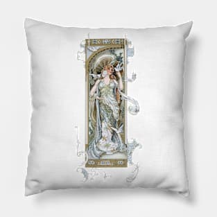 Art Nouveau Lady No. 2 Pillow