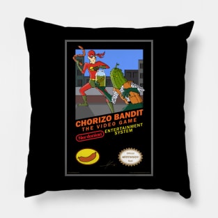 Nerdmigos: Chorizo Bandit The Video Game by IAMO Pillow