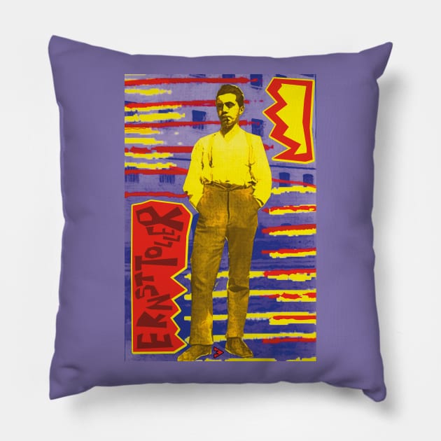 Ernst Toller Pillow by Exile Kings 