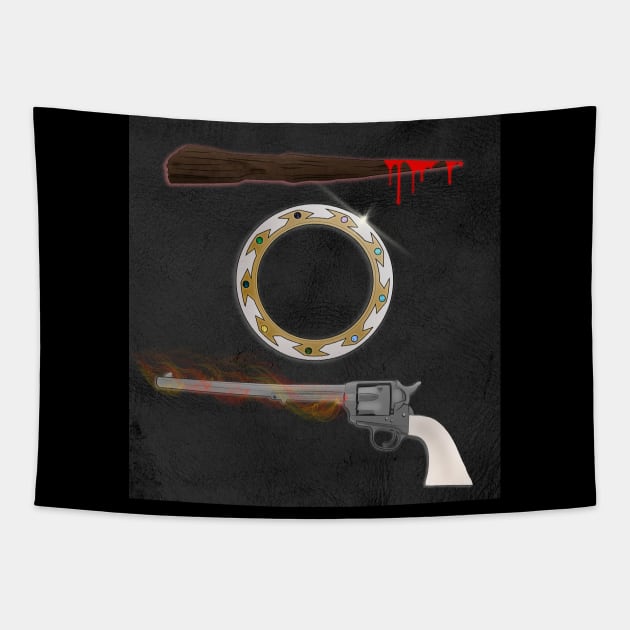 Iconic Weapons Tapestry by PhoebeP