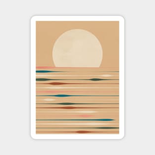 Sunset Modern - Colorful Lines 2 Magnet