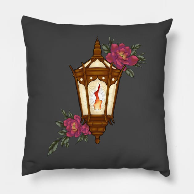 Floral Lantern Pillow by Gekko and the Samurai 