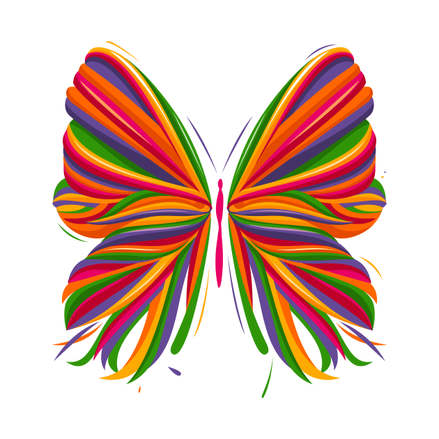 colorful butterfly by keenkei