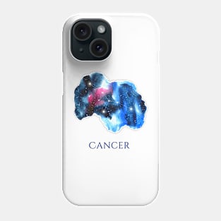 Cancer Zodiac Sign - Watercolor Star Constellation Phone Case