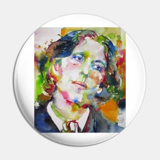 OSCAR WILDE watercolor portrait .9 Pin