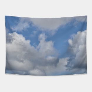 Blue sky with white clouds Tapestry