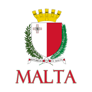Malta - Coat of Arms Design T-Shirt