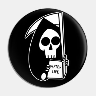 Grim Reaper Reading Books Pin