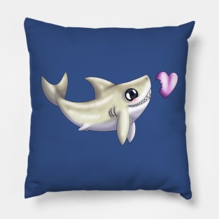 Shark Bites! (Tan) Pillow